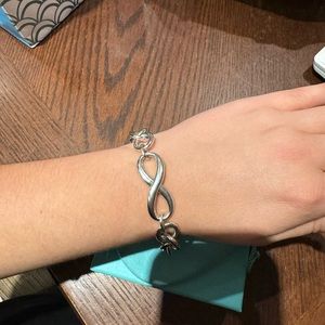 TIFANNY infinity bracelet large worn once